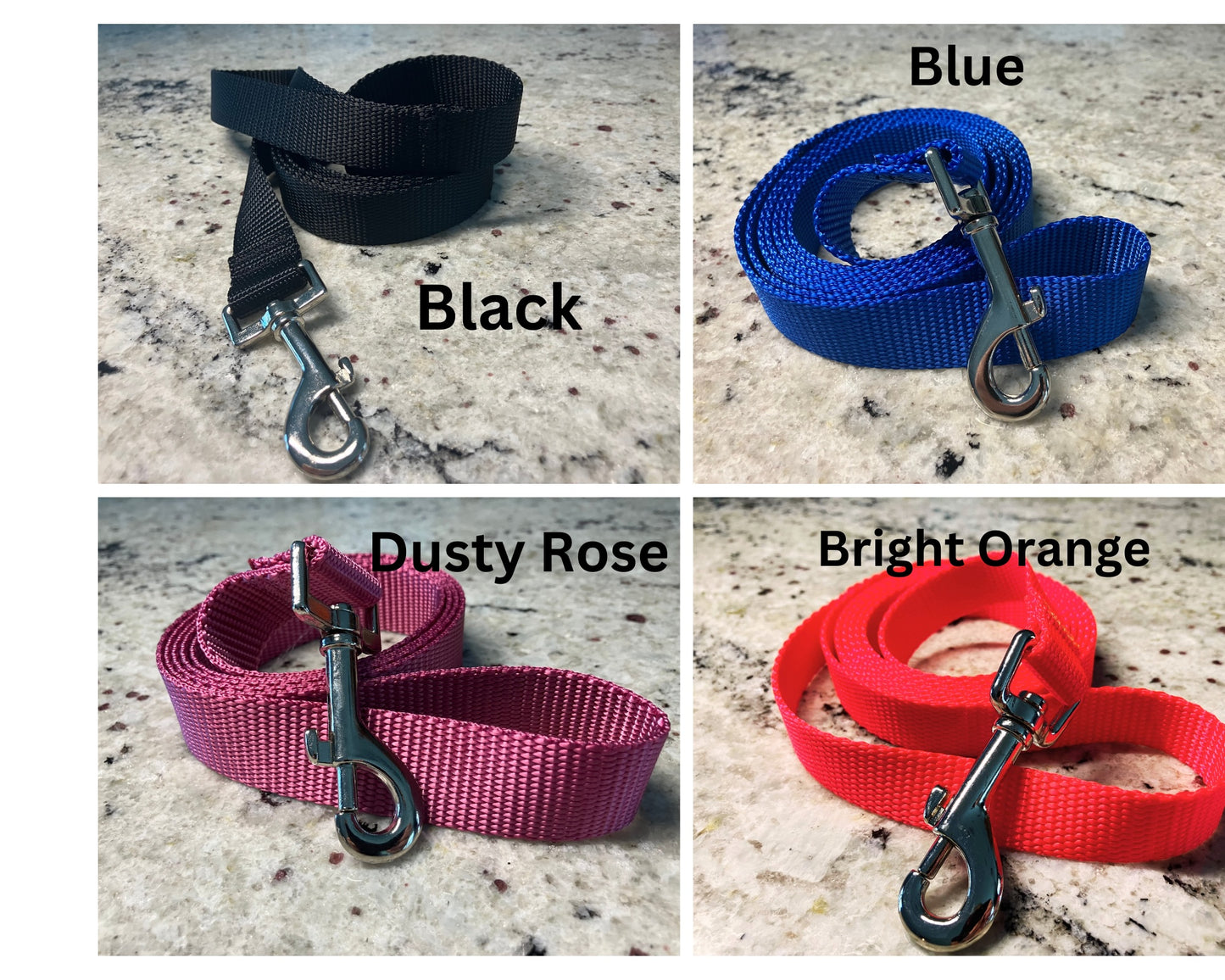 5/8" solid Color Leash