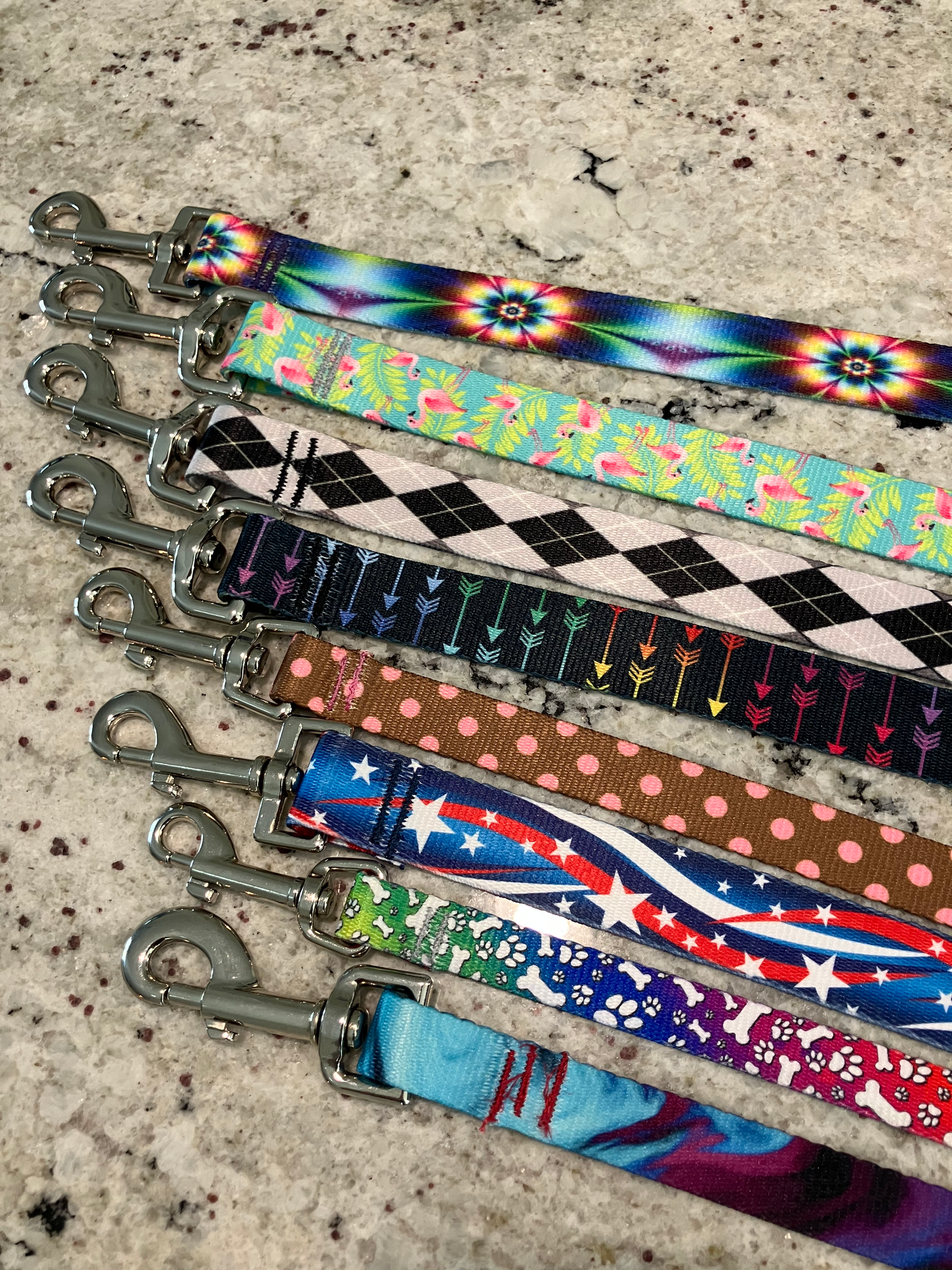 1" Patterned Leashes