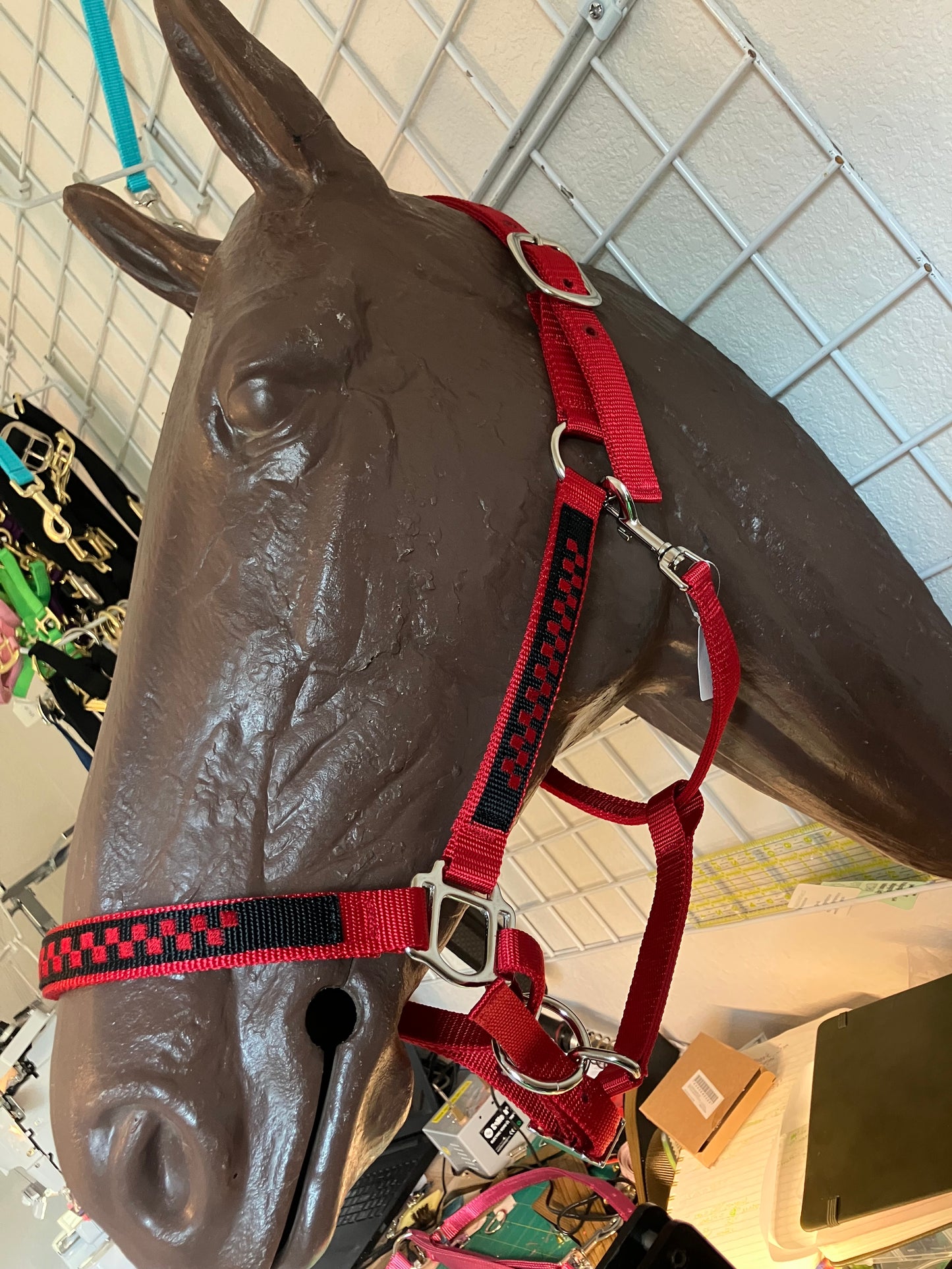 Checkered Horse Halter