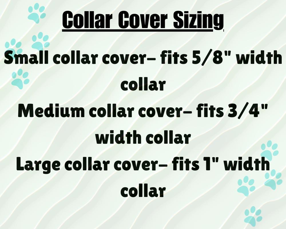 Black White red cute dog collar cover scrunchie - Dog Bone pattern - Dog collar accessories - handmade in USA