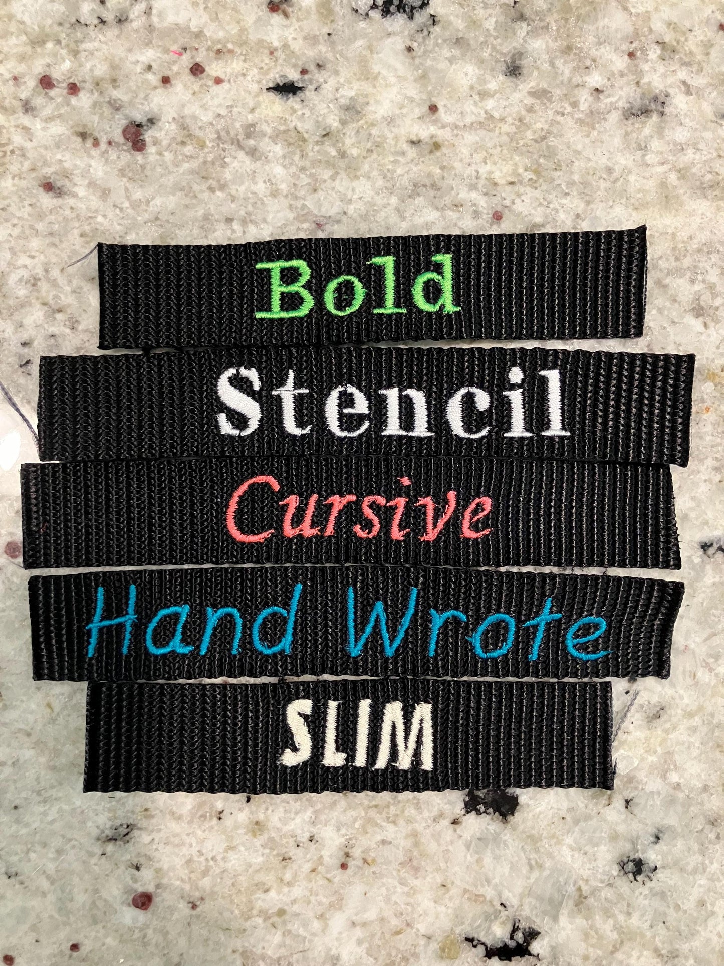 Custom embroidered dog collar, personalized pet neckwear multiple sizes, multiple colors, name and number