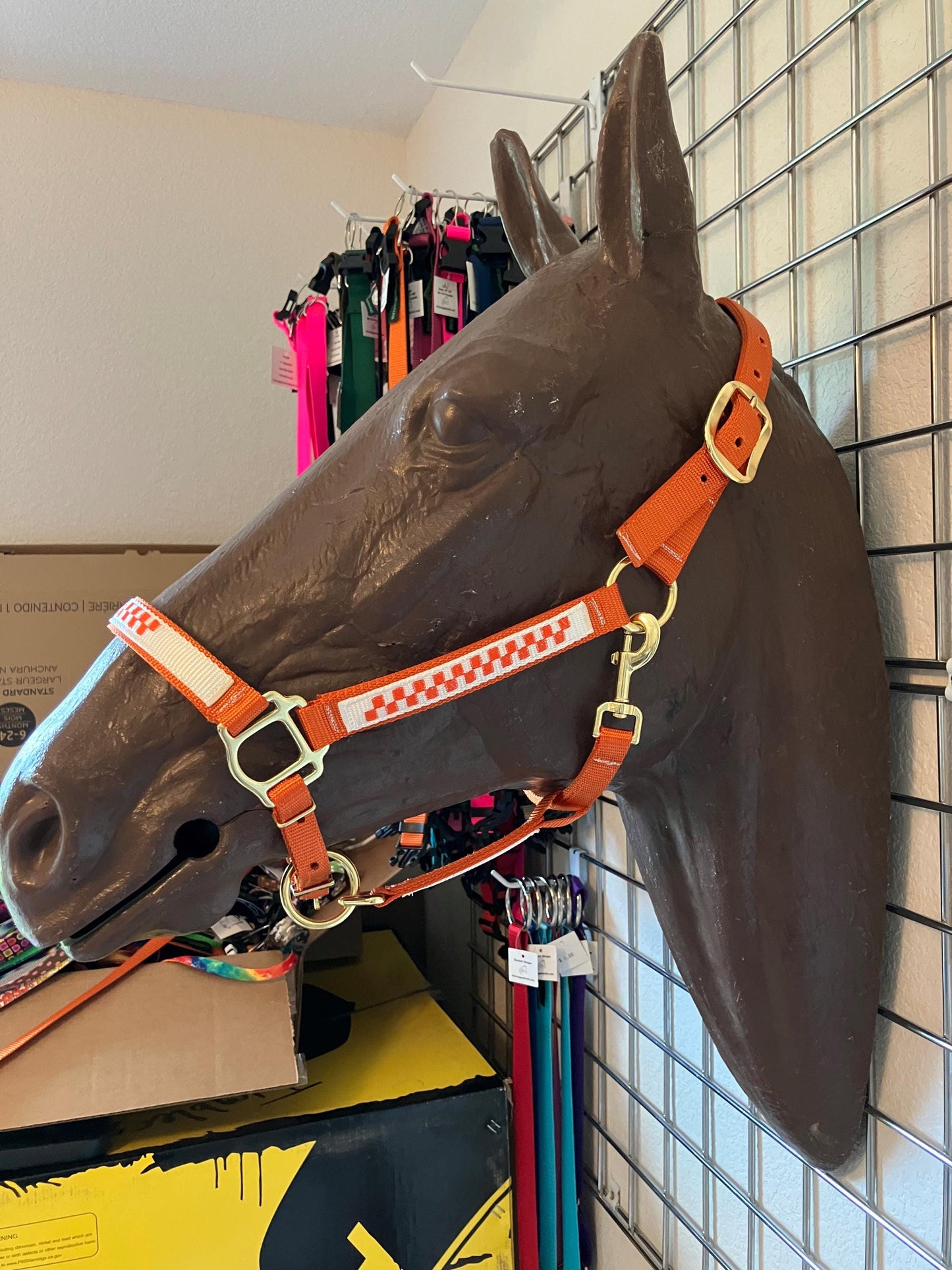 Checkered Horse Halter