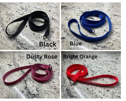 Nylon Slip Lead for dogs, Show Ready Leashes for Kennel, Training, or Emergencies