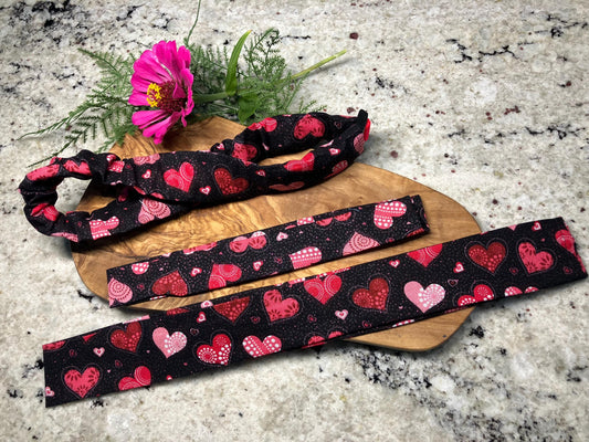 Valentines Day Dog Collar Cover, Cute Dog accessories, Dog Scrunchie