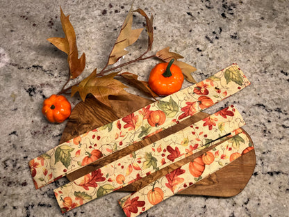 Vintage inspired pumpkin collar cover
