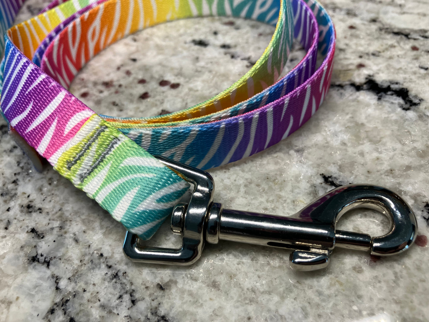 Neon Rainbow Zebra Print Set